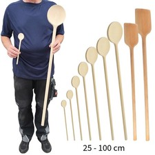 Holzlöffel Pfannenwender Natur  Kochlöffel Buchenholz 25 - 100 cm zum Kochen