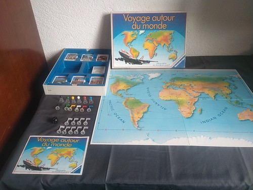 Vintage brettspiel reise - brettspiel, um