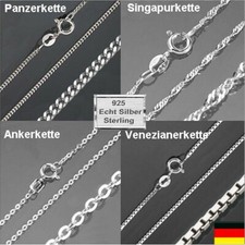Echt Kette Silber 925 Panzer