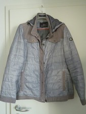 Tolle Jacke von Cecil, Grau / Taupe, Gr. XXL mit Kapuze