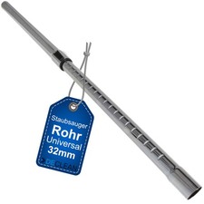 Teleskoprohr für alle gängigen Staubsauger 32 mm Ø Staubsaugerrohr Rohr chrom