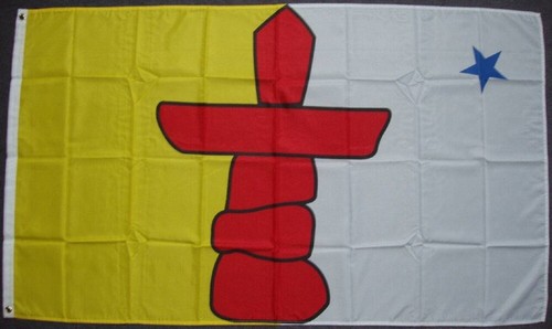 Flaggenmeer flagge nunavut - flagge,