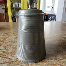 Alter Walzenkrug aus Zinn