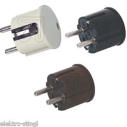 Winkelstecker schuko weiß - schuko,