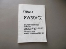 Yamaha PW 50 (G) Handbuch Wartungsanleitung Fahrerhandbuch Buch 3PT-28199-86