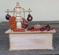 Zubehör für Puppenküche,Kaufmannsladen,Puppenstube  Verkaufstheke bestückt