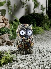 Solar Gartenfiguren Eule LED