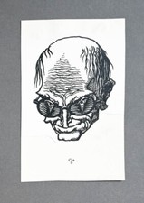 c1920 Sammler Bibliophile Maassen Stobbe Goldschmitt Bruno Original-Entwurf