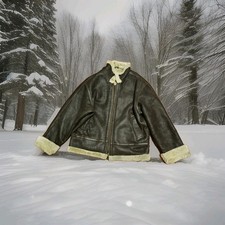 Lammfelljacke Herren Gr. 54/XXL Dunkelbraun Top Zustand Lammfell