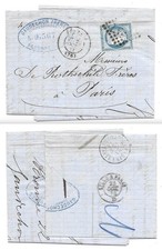 Frankreich - MiNr. 51 Faltbrief (m. Inhalt) - Peronne n. Paris 1873 (Rothschild)