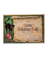 Weinetikett ZELLER SCHWARZE KATZ Riesling Albert Kallfelz MOSEL-SAAR-RUWER