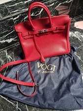 Shopper tasche leder, Rot,Vogt Of Florence,Neu