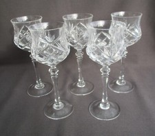 WMF Cristal Cabinet 5 Weingläser geschliffen top gemarkt Keramikgalerie