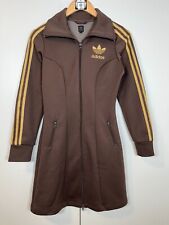 ADIDAS  FIREBIRD TT Mantel Longjacket Jacke Damen Braun Gr. 36 Retro Vintage