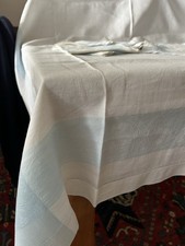 Tafeltuch floraler Jugendstil Leinendamast ca. 126x127 plus 6 Servietten 36x34cm