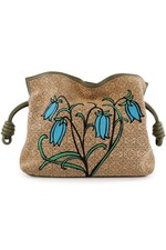 LOEWE CLUTCH GRÜN FLAMENCO