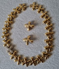 Pierre Lang  PL Halskette passende Ohrringe Gold 49 cm 