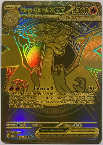 Pokemon mega glurak gold - x, ex