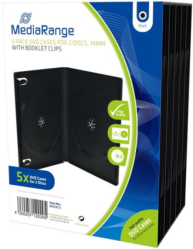 Mediarange dvd hüllen - hüllen, 2er