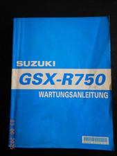 Wartungsanleitung Suzuki GSXR750, GSX-R750 (Reparaturanleitung) ab 2000