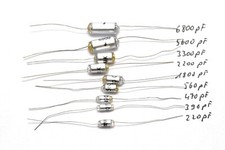 Styroflex Polystyrol Kondensator von VEB Typ TGL5155, verschied. Werte 63 V, NOS