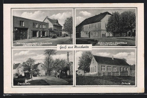 Muschwitz erbschank und - ak, muschwitz,