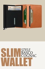 Secrid Miniwallet Basco Cognac Geldbeutel RFID Schutz Kartenetui Neu 