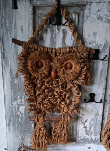Macrame eule uhu - uhu, ast