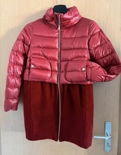 Herno roter Kurzmantel Daunenjacke, Daunenmantel XS-S 34-36 Daunen Wolle Top
