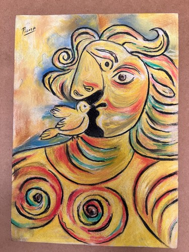 Pablo picasso zeichnung auf - zeichnung,