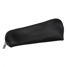 Pfeifentasche für eine Pfeife aus Rindleder in schwarz