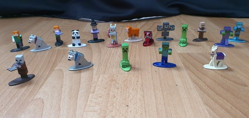 Minecraft metallfiguren set - minecraft,