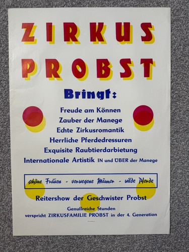 Vintage 70er jahre zirkus - vintage,