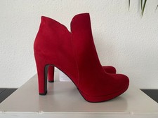 Tamaris Stiefeletten, rot, neu, Gr 38, High heels, Wildlederoptik
