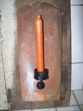 Kerzenlicht Dachziegel antik, Kerzenhalter, Biberschwanzziegel, Unikat, Schmiede