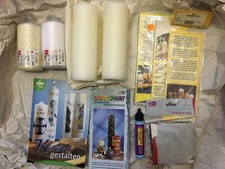 Kerzen gestalten – Buch mit Vorlagebogen, Kerzen, Wachsplatten, Dekostift