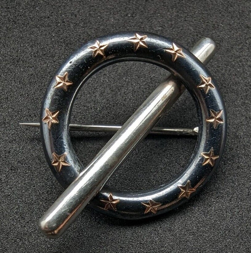 Antike sterne brosche silber - antike,