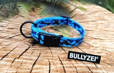 Outlet Halsband 25mm Tarn BLAU