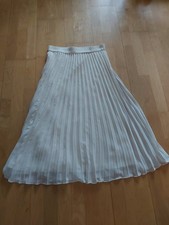 NEU! Plissee Rock mit Bluse Creme 38/m