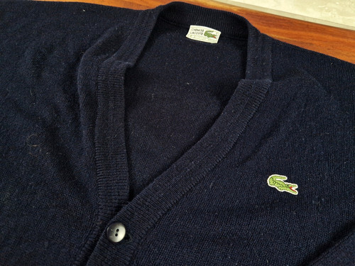 Vintage lacoste strickjacke - vintage,