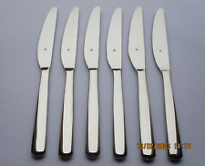 WMF SET 6 MESSER BOSTON MENUEMESSER, TAFELMESSER, EDELSTAHL POLIERT