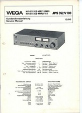 WEGA  Service Manual JPS 352 V 100  HiFi-Stereo-Verstärker