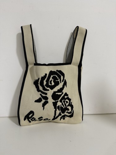 Strickhandtasche damen schwarz - strickhandtasche,