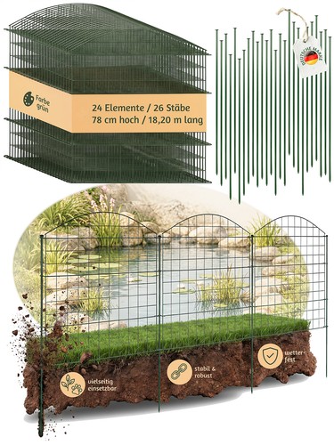 Zaun gartenzaun steckzaun - zaun,
