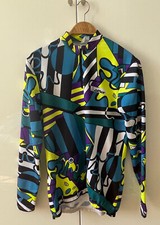 Vintage Löffler Rad Trikot Gr. M/L BW 51 cm longsl. cyling Shirt 80er/90er Jahre