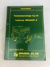 IRMER+ ELZE Ersatzteilliste  960329 IRMAIR 4  Kompressoranlage Typ 96