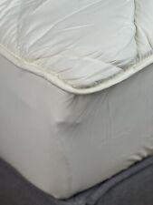 Mikronesse Wende-Unterbett Matratzenauflage Spannumrandung 90x200cm,Offwhite/Si.