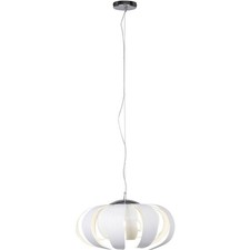Brilliant Pendelleuchte Deckenlampe Ancolie Weiß modern rund Ø50cm max. 60W E27