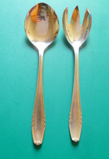 2 Teile Salatbesteck DDR Besteck Smalcalda Ähre Kornähre Salatlöffel Salatgabel