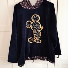 Micky Maus Hoodie Gr 48-52 Blau Sweatshirt Pullover New Collection made in italy